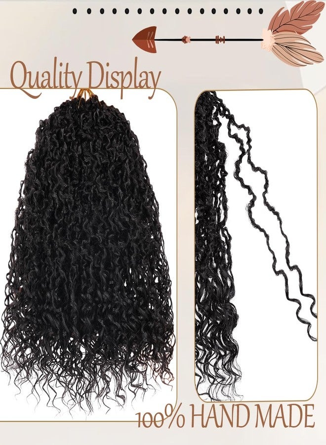 Beverlee Micro Locs Crochet Hair 12 Inch soft locs with curly ends 9 Packs Boho Soft Locs Style Mini Locs Twist Hair Synthetic micro locs extensions goddess Crochet Locs For Black Women - Image 4